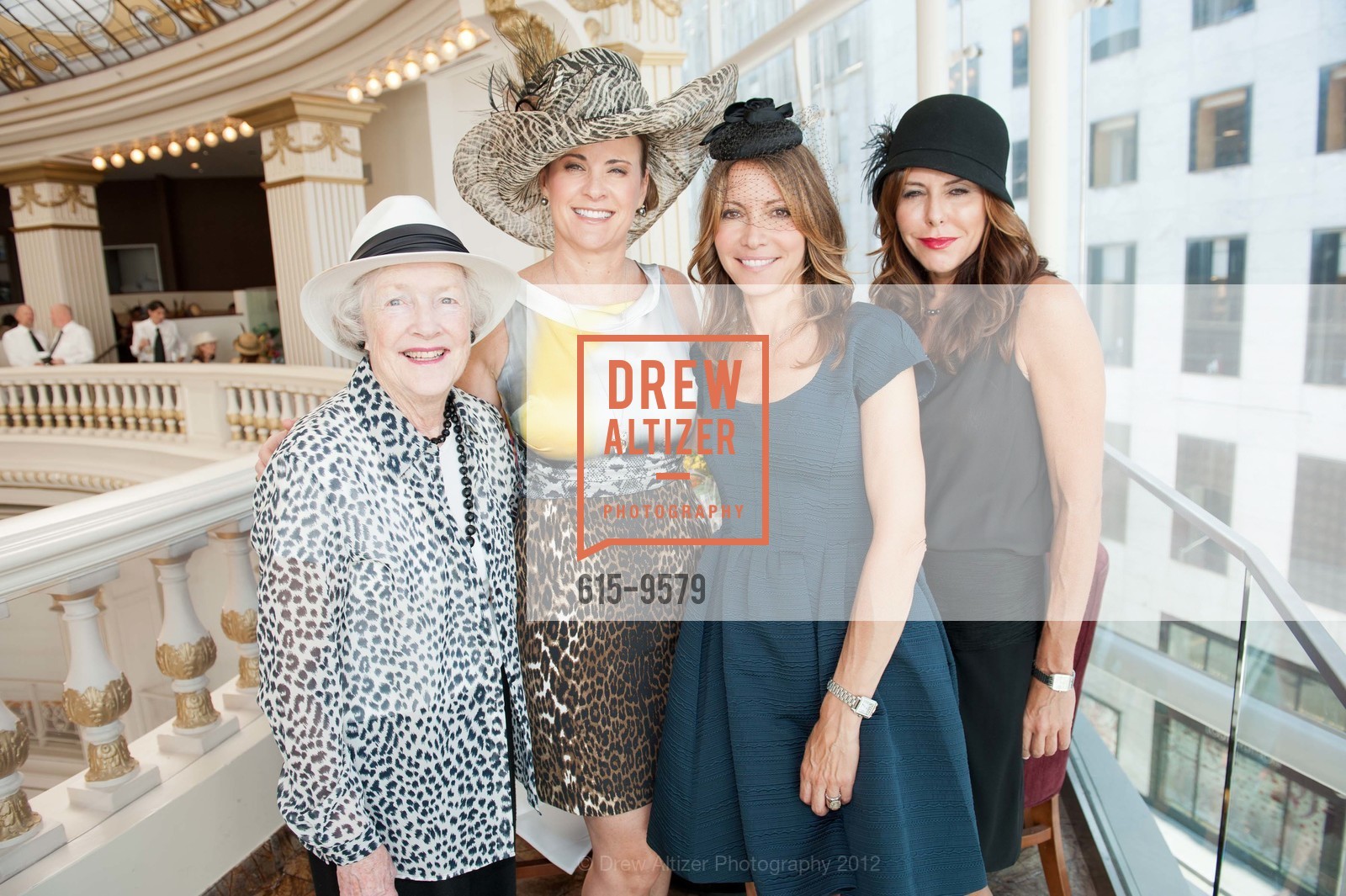 Marianne Peterson, Tanya Peterson, Mary Fulginiti, Yvonne Michaels, THE 2012 SAN FRANCISCO ZOOLOGICAL SOCIETY AUXILIARY LUNCHEON "Birds of a Feather", Neiman Marcus, The Rotunda. 150 Stockton Street, October 3rd, 2012, Photo #615-9579 Marianne Peterson, Tanya Peterson, Mary Fulginiti, Yvonne Michaels, Photo #615-9579