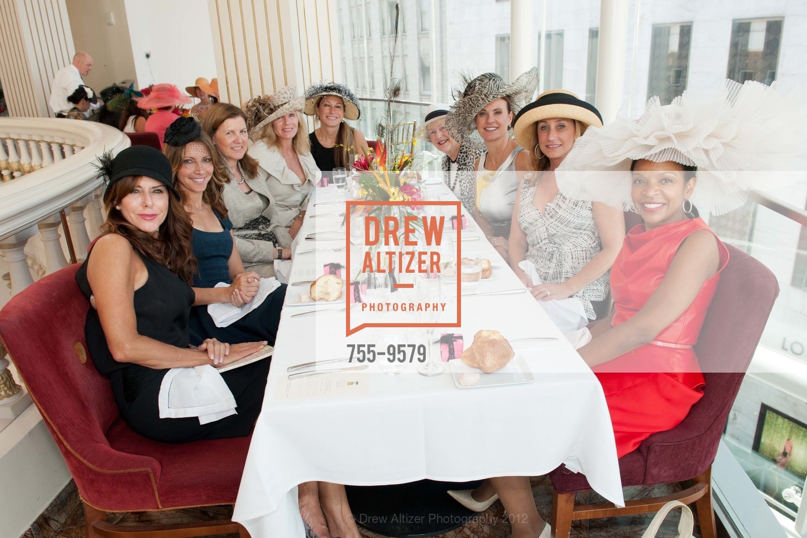 Yvonne Michaels, Mary Fulginiti, Jackie Erdman, Rosemary Baker, Carolyne Zinko, Marianne Peterson, Tanya Peterson, Dianne Taube, Pamela Joyner, THE 2012 SAN FRANCISCO ZOOLOGICAL SOCIETY AUXILIARY LUNCHEON "Birds of a Feather", Neiman Marcus, The Rotunda. 150 Stockton Street, October 3rd, 2012, Photo #755-9579 Yvonne Michaels, Mary Fulginiti, Jackie Erdman, Rosemary Baker, Carolyne Zinko, Marianne Peterson, Tanya Peterson, Dianne Taube, Pamela Joyner, Photo #755-9579