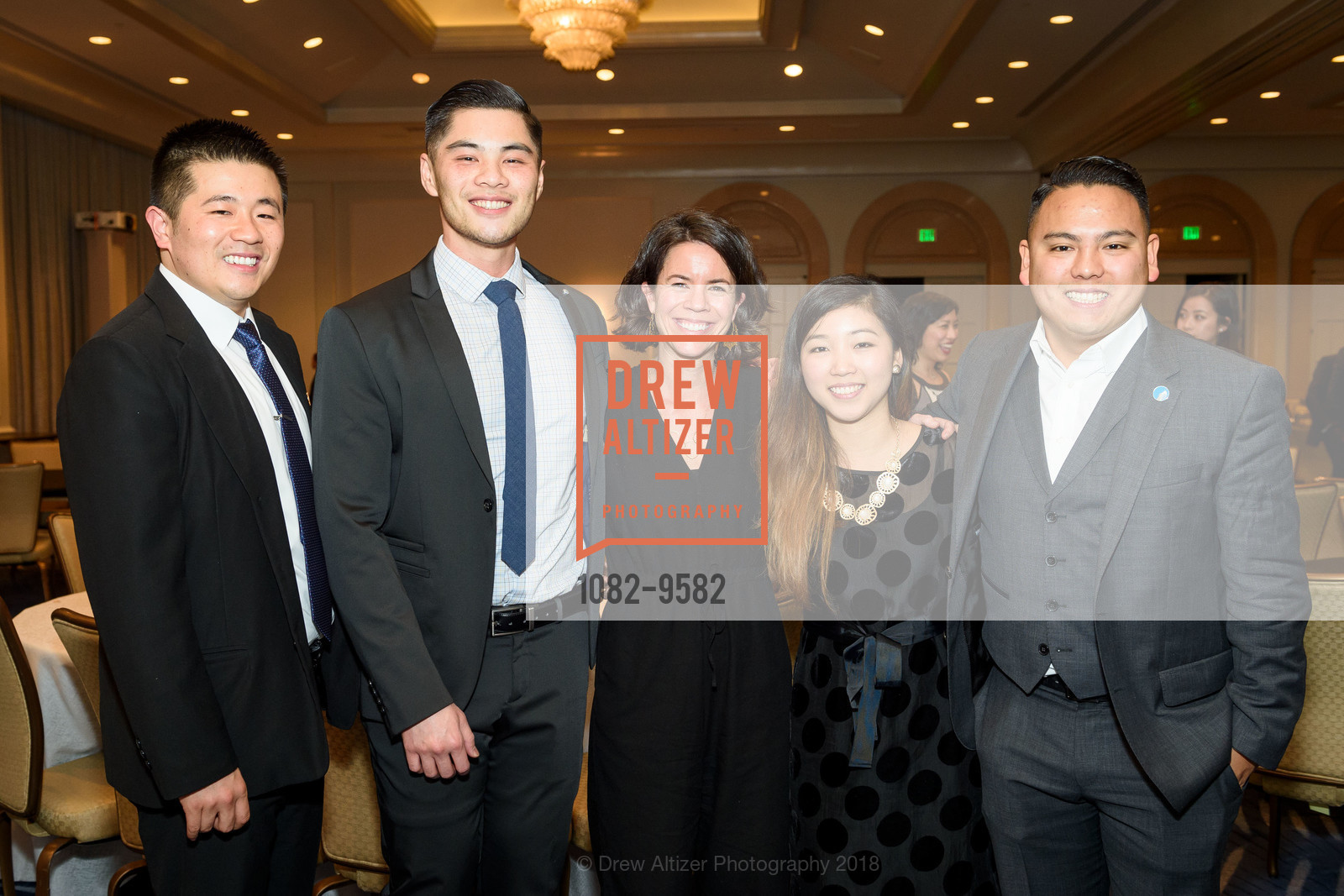 Cai Lin, Sara Lipton-Carey, Dale Zheng, Jada Gamble, Joseph Darza, Summer Search San Francisco Gala, Four Seasons. 757 Market Street, San Francisco, March 28th, 2018, Photo #1082-9582 Cai Lin, Sara Lipton-Carey, Dale Zheng, Jada Gamble, Joseph Darza, Photo #1082-9582