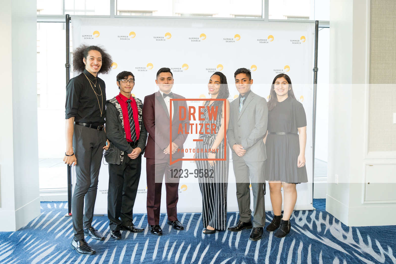 Xavier Soto, Darian Zhang, Carlos Aquino, Zavi Smith, Paola Avalos, Arvin Estrada, Summer Search San Francisco Gala, Four Seasons. 757 Market Street, San Francisco, March 28th, 2018, Photo #1223-9582 Xavier Soto, Darian Zhang, Carlos Aquino, Zavi Smith, Paola Avalos, Arvin Estrada, Photo #1223-9582