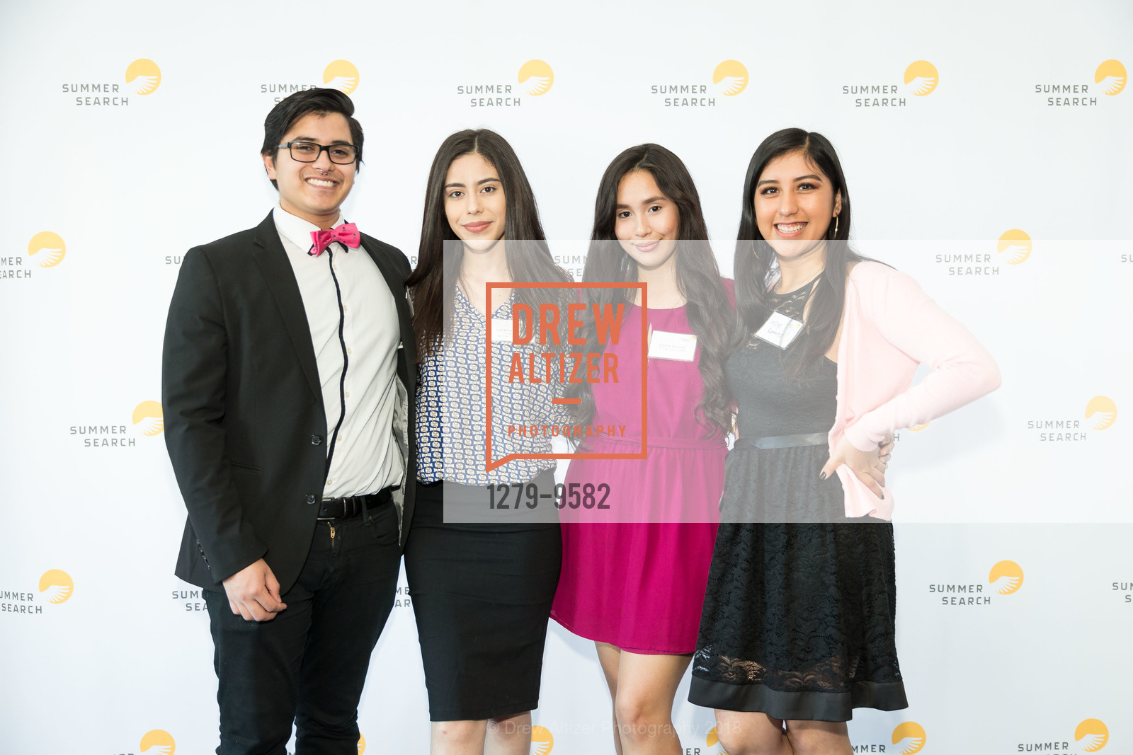 Bryan Flores Lopez, Julie Gonzales, Daniela Sanchez, Leslie Ramirez, Summer Search San Francisco Gala, Four Seasons. 757 Market Street, San Francisco, March 28th, 2018, Photo #1279-9582 Bryan Flores Lopez, Julie Gonzales, Daniela Sanchez, Leslie Ramirez, Photo #1279-9582