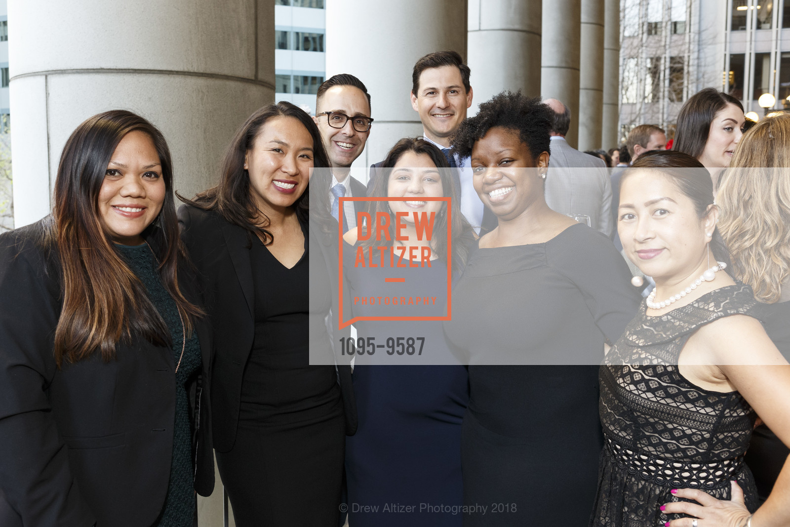 Lokelani Nevin, Wendy Venegas, Joe Gotelli, Janvi Doshi, Max Ortiz, Lacerra Rogers, Joanne Agcaoli, Compass Family Services Spring Benefit 2018, Bently Reserve. 301 Battery, March 28th, 2018, Photo #1095-9587 Lokelani Nevin, Wendy Venegas, Joe Gotelli, Janvi Doshi, Max Ortiz, Lacerra Rogers, Joanne Agcaoli, Photo #1095-9587