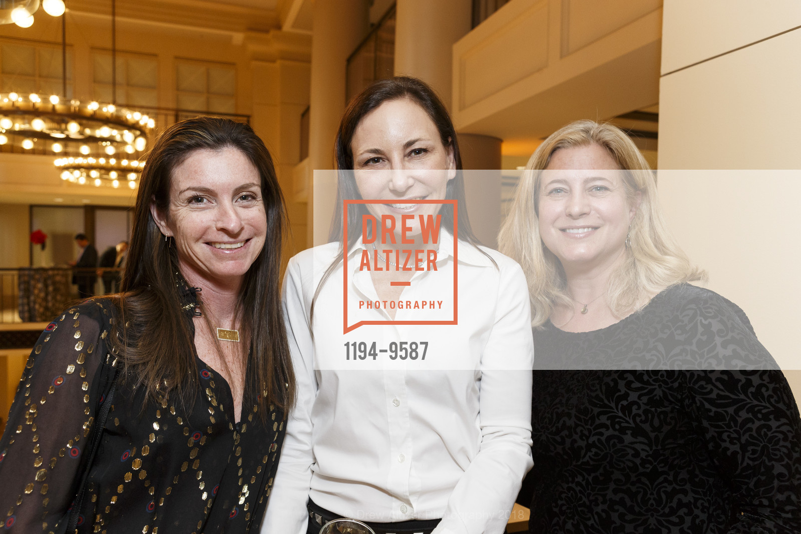 Nancy Connery, Sloan Klein, Deb Albinson, Compass Family Services Spring Benefit 2018, Bently Reserve. 301 Battery, March 28th, 2018, Photo #1194-9587 Nancy Connery, Sloan Klein, Deb Albinson, Photo #1194-9587