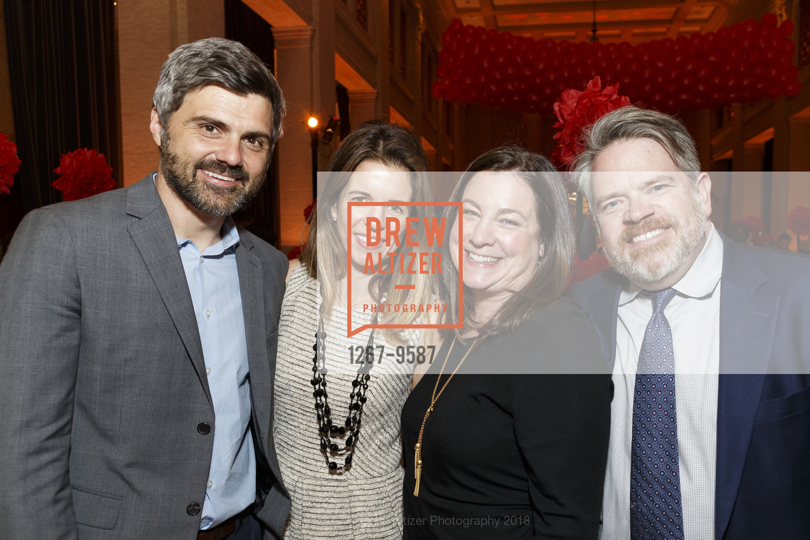 Jeff Cretan, Juliana Bunim, Jessica Newman, Alan Newman, Compass Family Services Spring Benefit 2018, Bently Reserve. 301 Battery, March 28th, 2018, Photo #1267-9587 Jeff Cretan, Juliana Bunim, Jessica Newman, Alan Newman, Photo #1267-9587