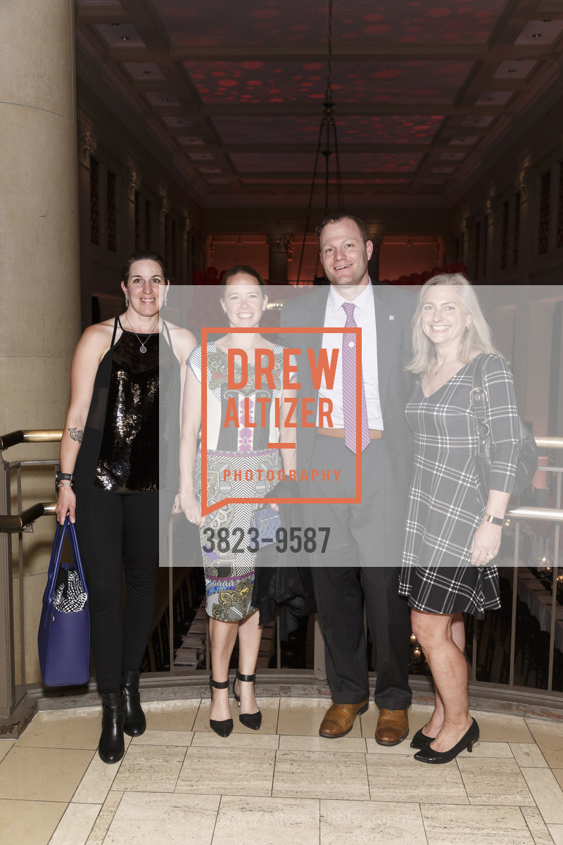 Lisa Nelson, Shannon Matthiesen, Chad Burback, Diane Ziesing, Compass Family Services Spring Benefit 2018, Bently Reserve. 301 Battery, March 28th, 2018, Photo #3823-9587 Lisa Nelson, Shannon Matthiesen, Chad Burback, Diane Ziesing, Photo #3823-9587