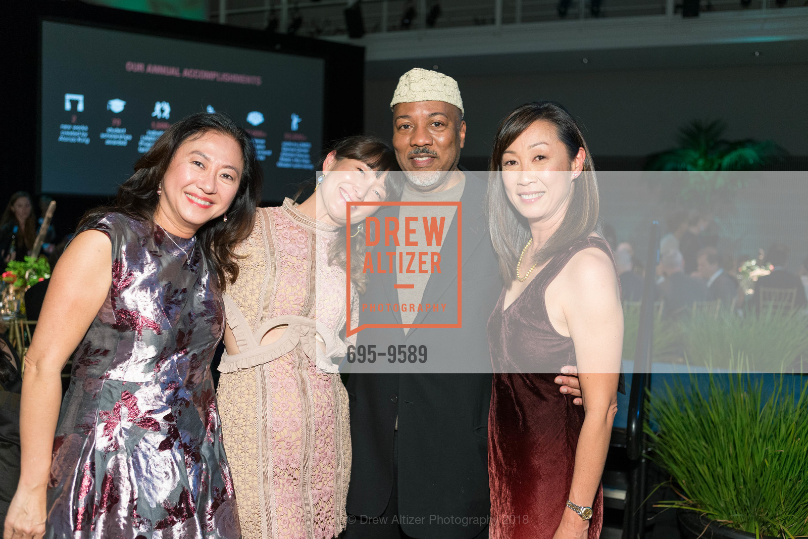 Rosa Ling, Angela Shiu, Alonzo King, Lucia Choi-Dalton, ALONZO KING LINES BALLET 35th Anniversary Gala 2018, Yerba Buena Center for the Arts. 700 Howard Street, April 7th, 2018, Photo #695-9589 Rosa Ling, Angela Shiu, Alonzo King, Lucia Choi-Dalton, Photo #695-9589