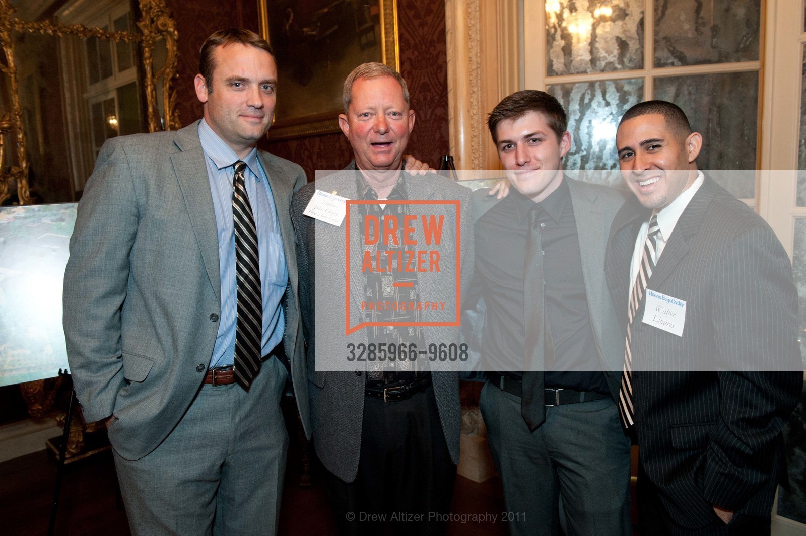 Bill Conley, Father John Crews, John Sayous, Walter Linares, Cocktail Reception at HANNA BOY'S CENTER, US, November 2nd, 2011, Photo #3285966-9608 Bill Conley, Father John Crews, John Sayous, Walter Linares, Photo #3285966-9608