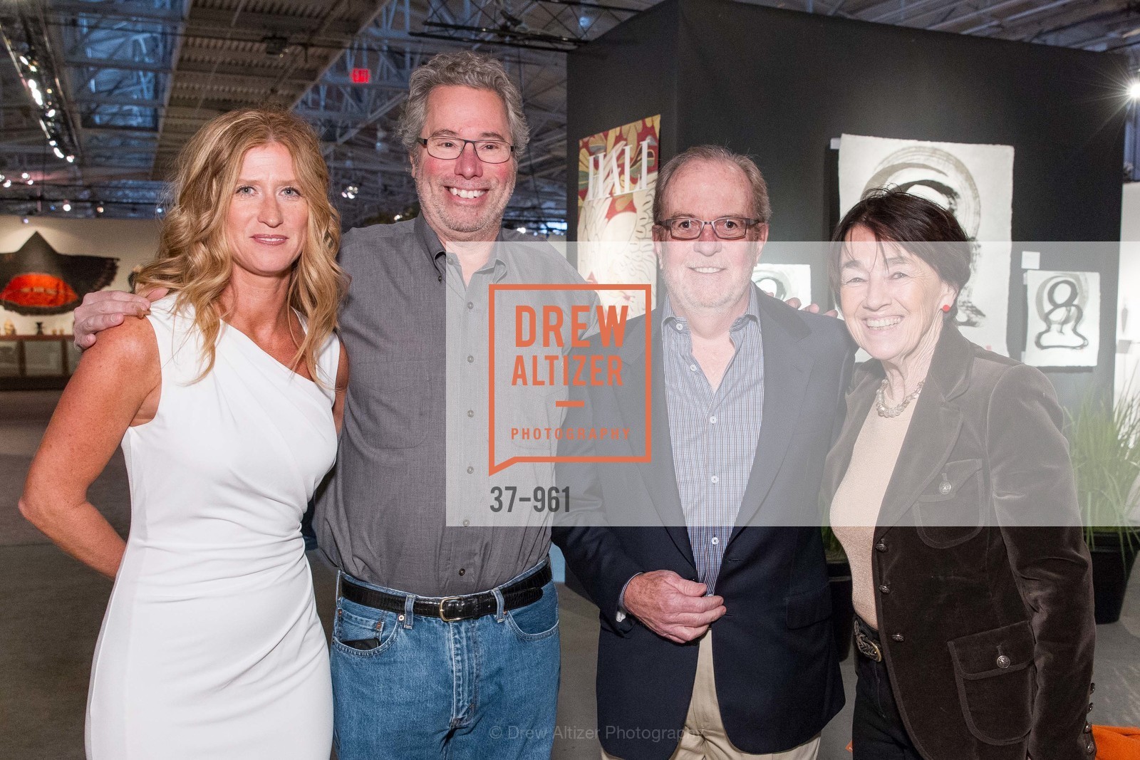 Margaret Rinkevich, Richard Scheller, Bob Wall, Charlotte Grand-Dufay, FINE ARTS MUSEUMS OF SAN FRANCISCO'S Tribal & Textile Arts Opening Preview Gala, US, February 6th, 2015, Photo #37-961 Margaret Rinkevich, Richard Scheller, Bob Wall, Charlotte Grand-Dufay, Photo #37-961