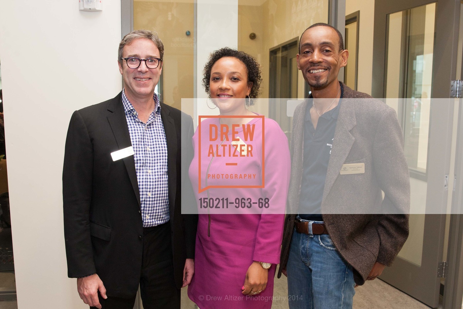 Arnie McClellan, Maxine Wilson, Spencer Tolliver, BOYS & GIRLS CLUB OF SAN FRANCISCO Don Fisher Clubhouse Grand Opening, US, February 12th, 2015, Photo #150211-963-68 Arnie McClellan, Maxine Wilson, Spencer Tolliver, Photo #150211-963-68
