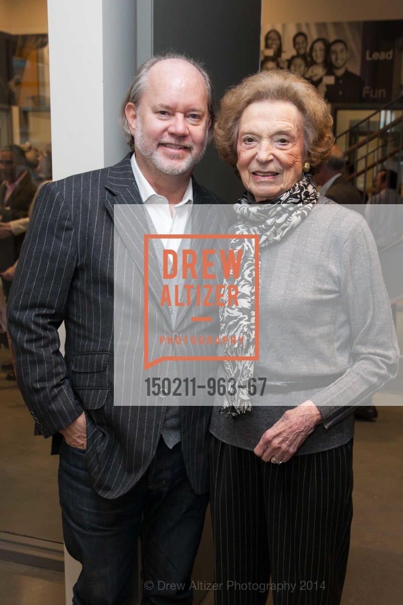 Stephen Brady, Doris Fisher, BOYS & GIRLS CLUB OF SAN FRANCISCO Don Fisher Clubhouse Grand Opening, US, February 12th, 2015, Photo #150211-963-67 Stephen Brady, Doris Fisher, Photo #150211-963-67