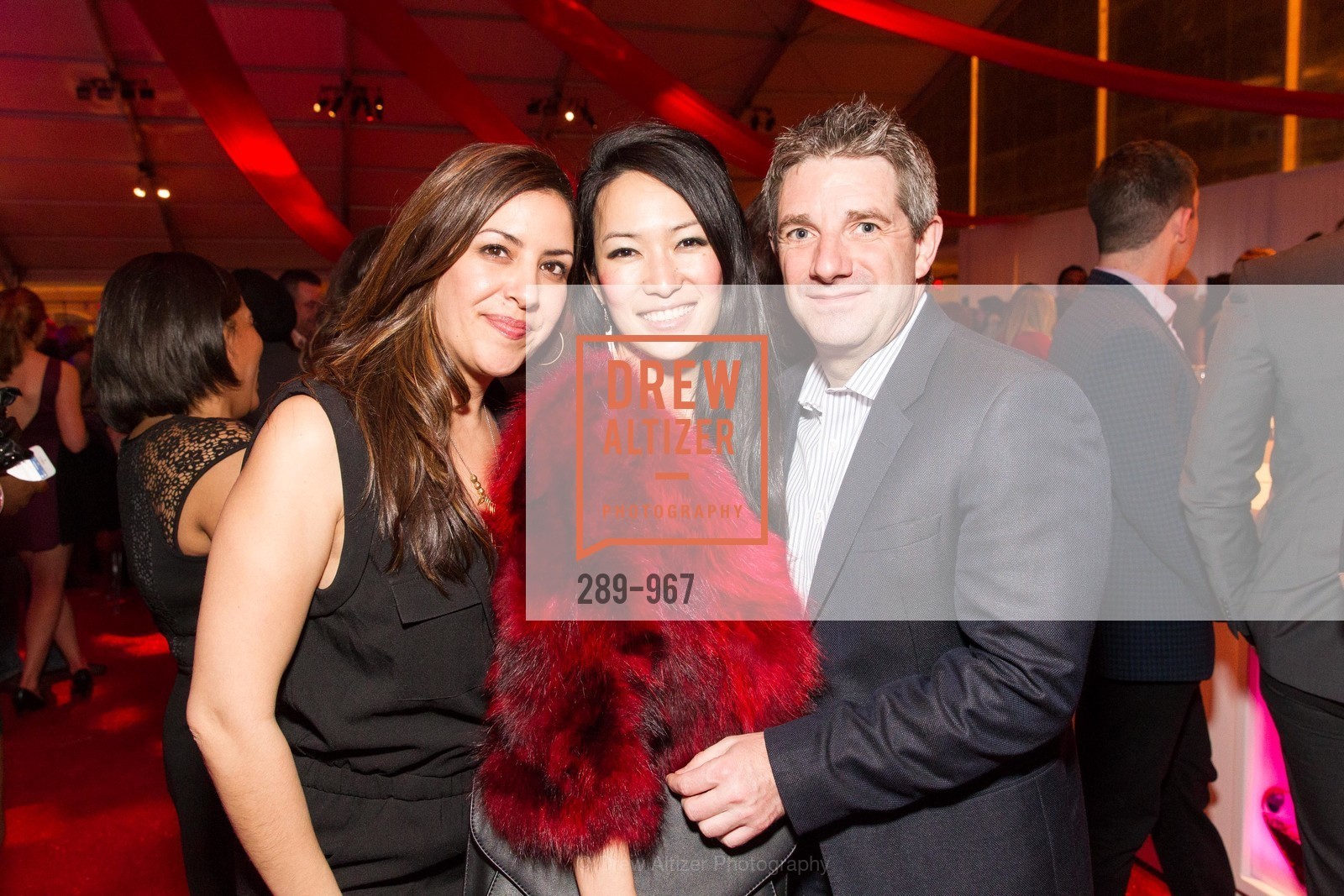 Jennifer Lujan, Yuan Chang, Stuart Canning, SAN FRANCISCO GENERAL HOSPITAL FOUNDATION Presents Hearts After Dark 2015, US, February 13th, 2015, Photo #289-967 Jennifer Lujan, Yuan Chang, Stuart Canning, Photo #289-967