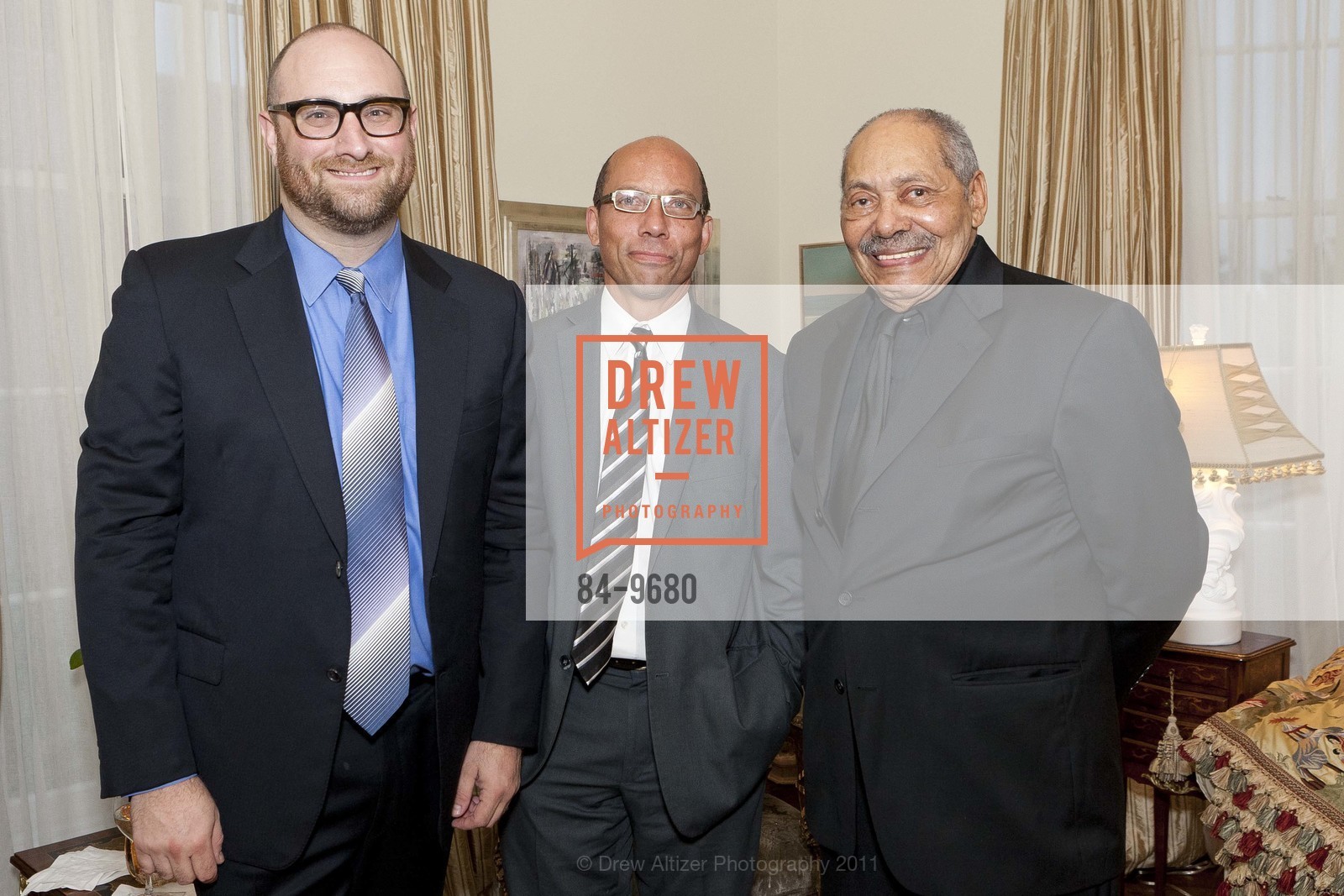 Alexander Gray, Scott Mayhew, Richard Mayhew, Reception Honoring Nick Serota, Director of the TATE MUSEUM, US, September 16th, 2011, Photo #84-9680 Alexander Gray, Scott Mayhew, Richard Mayhew, Photo #84-9680