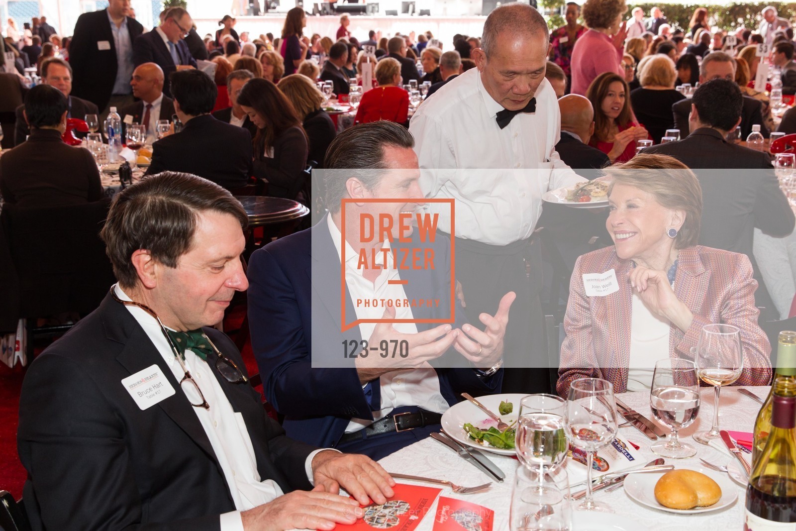 Bruce Hart, Gavin Newsom, Joan Weill, SAN FRANCISCO GENERAL HOSPITAL FOUNDATION Presents Heroes & Hearts 2015, US, February 13th, 2015, Photo #123-970 Bruce Hart, Gavin Newsom, Joan Weill, Photo #123-970