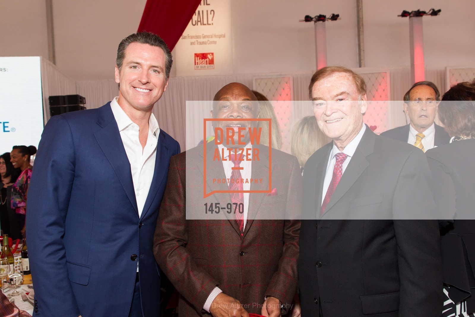 Gavin Newsom, Willie Brown, Frank Jordan, SAN FRANCISCO GENERAL HOSPITAL FOUNDATION Presents Heroes & Hearts 2015, US, February 13th, 2015, Photo #145-970 Gavin Newsom, Willie Brown, Frank Jordan, Photo #145-970
