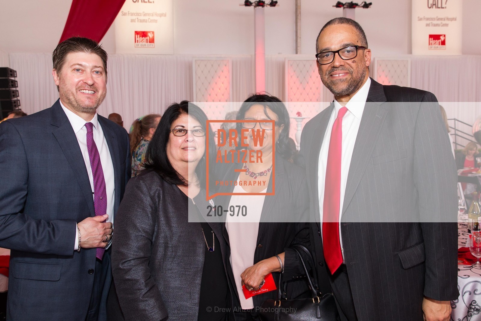 Todd May, Sue Currin, Jillian Otway, Andre Campbell, SAN FRANCISCO GENERAL HOSPITAL FOUNDATION Presents Heroes & Hearts 2015, US, February 13th, 2015, Photo #210-970 Todd May, Sue Currin, Jillian Otway, Andre Campbell, Photo #210-970