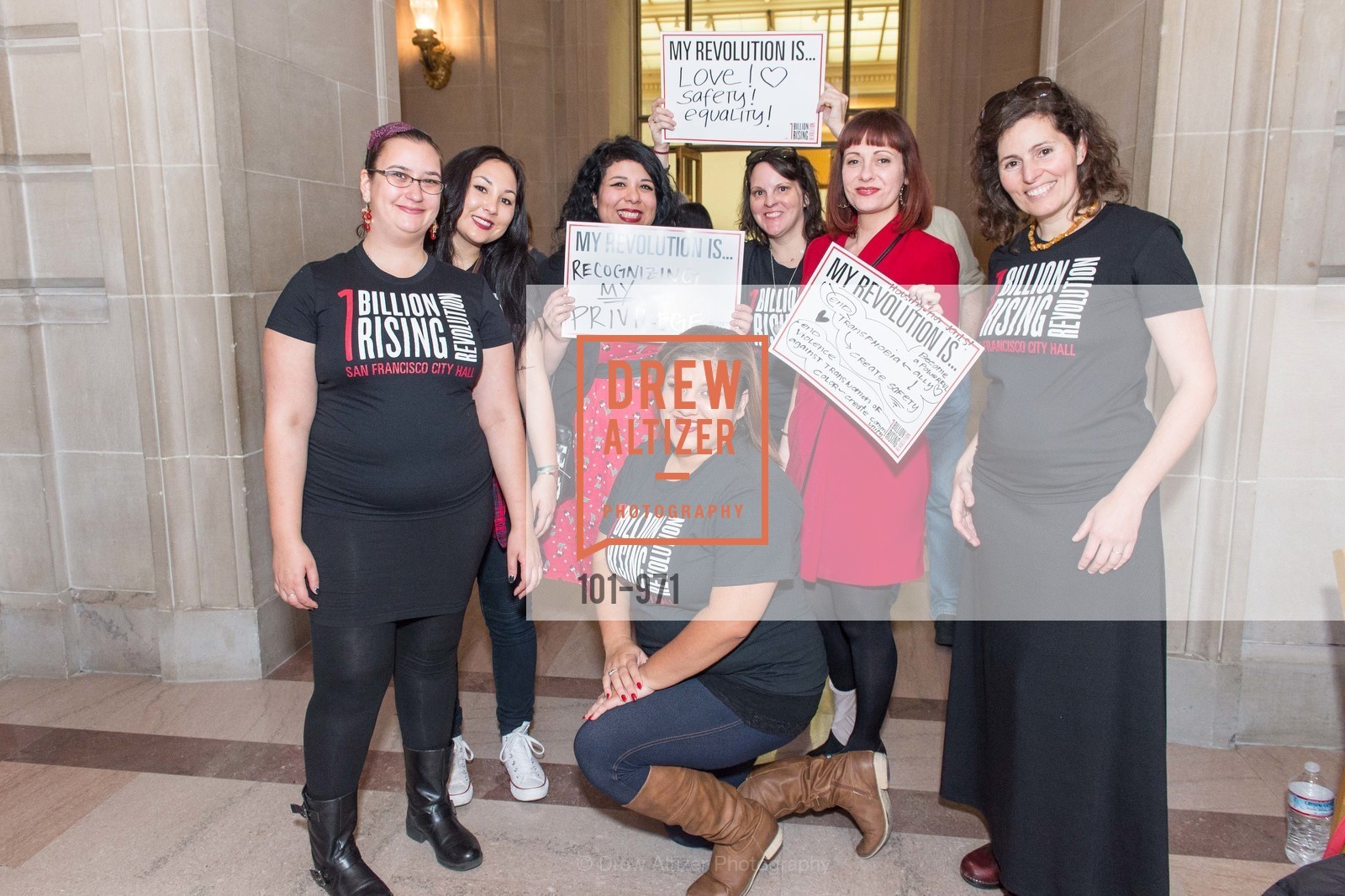 Joy Leroy, Mary Martinez, Maureen Egan, Corinne Egan, Jill Dawisza, Paola Sotto, Alicia Pazillaga, One Billion Rising San Francisco, US, February 13th, 2015, Photo #101-971 Joy Leroy, Mary Martinez, Maureen Egan, Corinne Egan, Jill Dawisza, Paola Sotto, Alicia Pazillaga, Photo #101-971