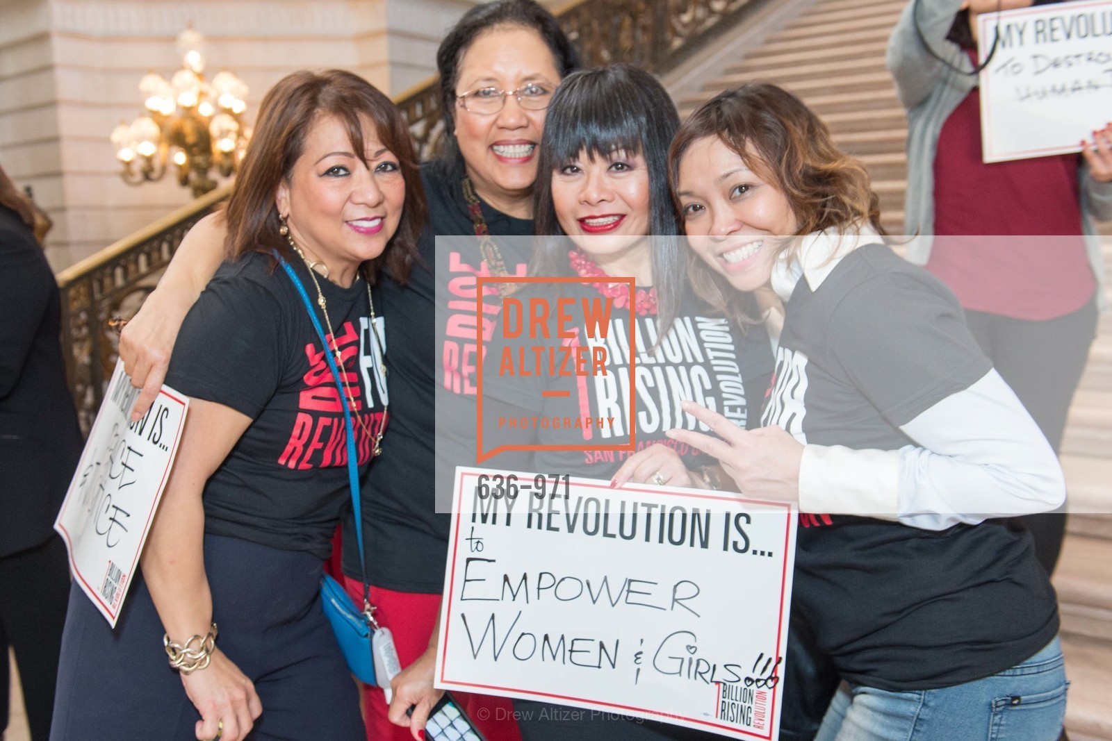 Remy Flores, Elena Mangahas, Rebecca Delgado, Sylvia Noraullo, One Billion Rising San Francisco, US, February 13th, 2015, Photo #636-971 Remy Flores, Elena Mangahas, Rebecca Delgado, Sylvia Noraullo, Photo #636-971