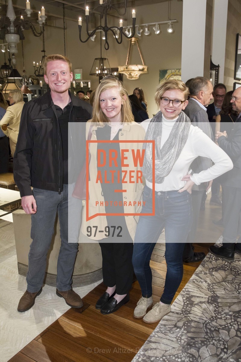 Seth Huxel, Mattie George, Amy Stock, Designer Cocktail Party at Hewn, Hewn Showroom. 101 Henry Adams St., Ste. 480, February 23rd, 2016, Photo #97-972 Seth Huxel, Mattie George, Amy Stock, Photo #97-972