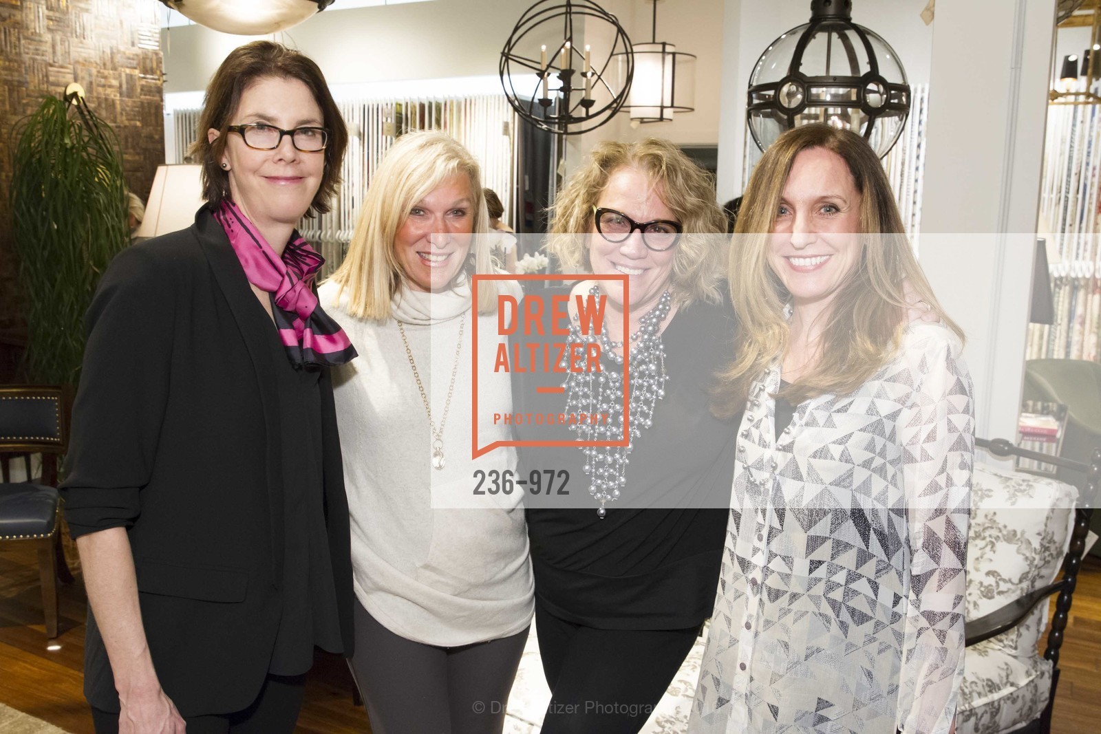 Sarah McGovern, Lisa Lovely, Martha Rosellini, Mary Ann Schicketanz, Designer Cocktail Party at Hewn, Hewn Showroom. 101 Henry Adams St., Ste. 480, February 23rd, 2016, Photo #236-972 Sarah McGovern, Lisa Lovely, Martha Rosellini, Mary Ann Schicketanz, Photo #236-972