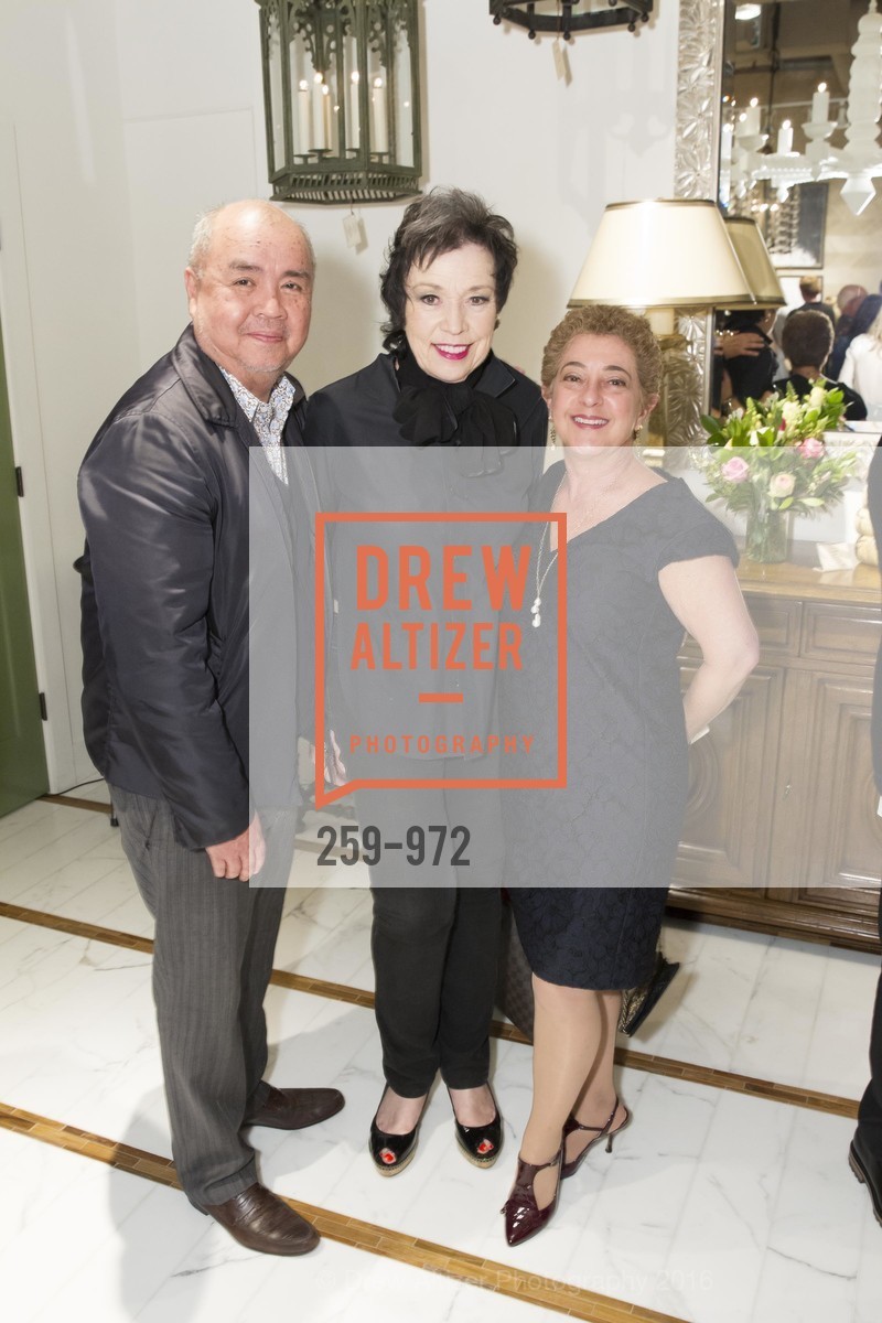 Richard Aragon, Jan DiNuoscio, Marcy Simon, Designer Cocktail Party at Hewn, Hewn Showroom. 101 Henry Adams St., Ste. 480, February 23rd, 2016, Photo #259-972 Richard Aragon, Jan DiNuoscio, Marcy Simon, Photo #259-972