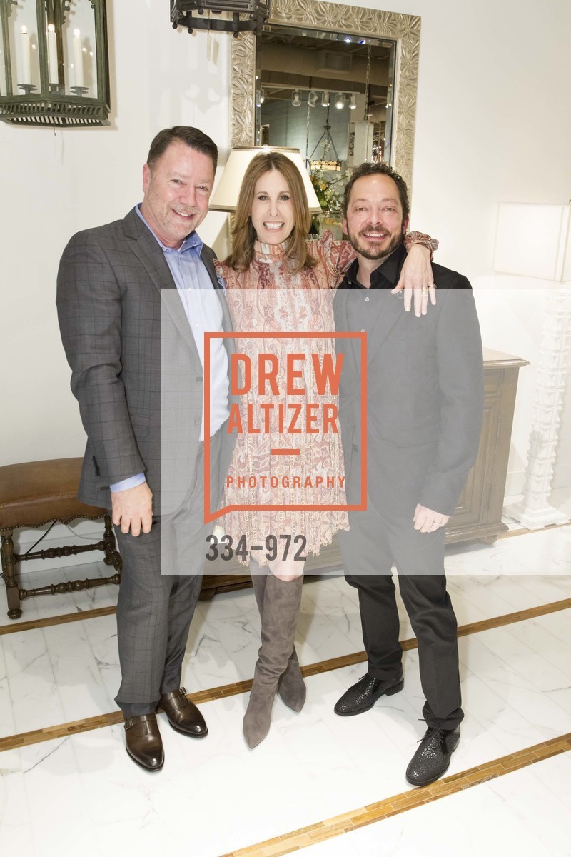 Jeff Holt, Madeleine Stewart, Peter West, Designer Cocktail Party at Hewn, Hewn Showroom. 101 Henry Adams St., Ste. 480, February 23rd, 2016, Photo #334-972 Jeff Holt, Madeleine Stewart, Peter West, Photo #334-972