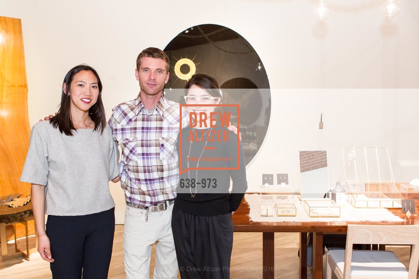 Christine Trac, Florian Roeper, Christy Comstock, Jewelry Trunk Show at Studio Roeper, Studio Roeper Showroom. 2215 15th Street, February 24th, 2016, Photo #638-973 Christine Trac, Florian Roeper, Christy Comstock, Photo #638-973
