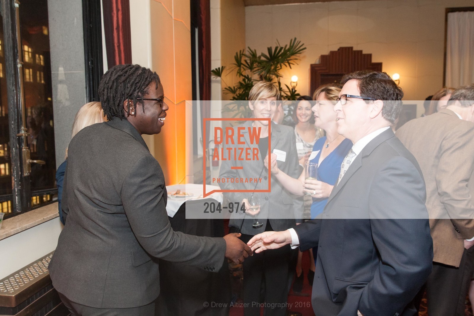 Adetunji Olude, Dawn Hassell, Marjorie Heinrich, SFMAG Presents Super Lawyers, City Club SF. 155 Sansome St, February 24th, 2016, Photo #204-974 Adetunji Olude, Dawn Hassell, Marjorie Heinrich, Photo #204-974