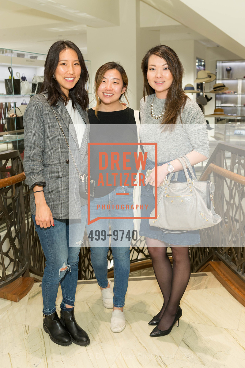 Sharon Pak, Julia Shin, Hannah King, Barneys New York Foundation, Susan Atherton and Judy Davies, Celebrate Raphael House, Barneys New York. 77 O'Farrell St, San Francisco, CA 94108, April 5th, 2018, Photo #499-9740 Sharon Pak, Julia Shin, Hannah King, Photo #499-9740