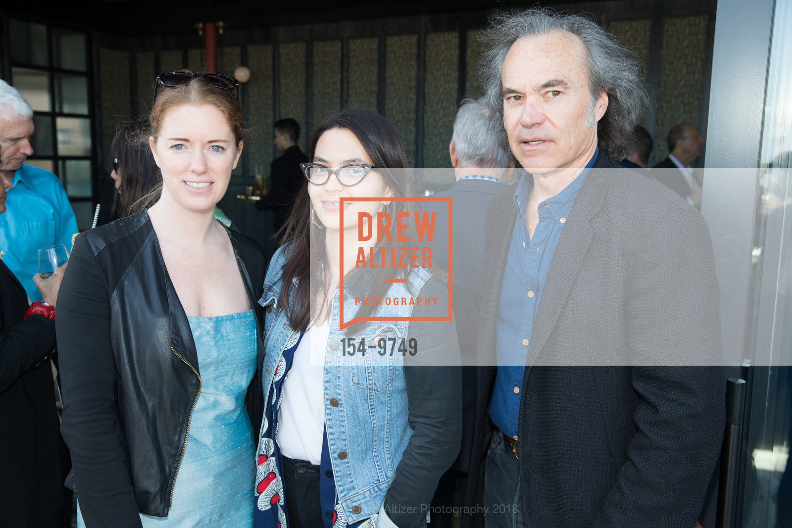 Caroline, Merrill Sterritt, Charlie Winton, SFFILM Festival 2018 Donor Party, Charmaine's. 45 McAllister Street, April 8th, 2018, Photo #154-9749 Caroline, Merrill Sterritt, Charlie Winton, Photo #154-9749