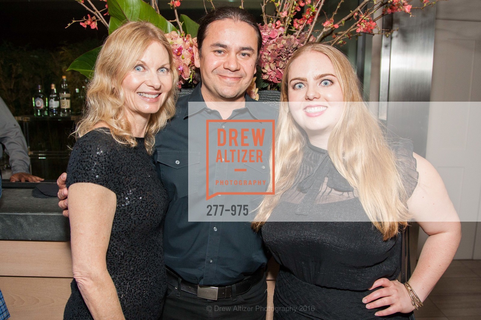 Tamalyn Shea, Fernando Apodaca, Sarah Shea, Geoffrey de Sousa Event, The Battery, Penthouse. 17 Battery St, San Francisco, CA 94111, February 24th, 2016, Photo #277-975 Tamalyn Shea, Fernando Apodaca, Sarah Shea, Photo #277-975