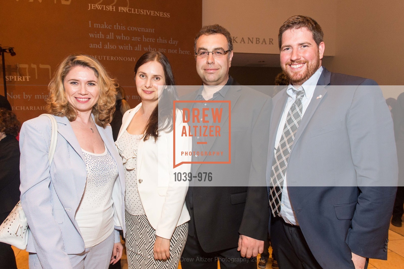 Olga Rybak, Iryna Bilokin, Eugene Fooksman, Alex Shandrovsky, JEWISH COMMUNITY RELATIONS COUNCIL Behind the Scene 2016, JCCSF. 3200 California St, February 24th, 2016, Photo #1039-976 Olga Rybak, Iryna Bilokin, Eugene Fooksman, Alex Shandrovsky, Photo #1039-976