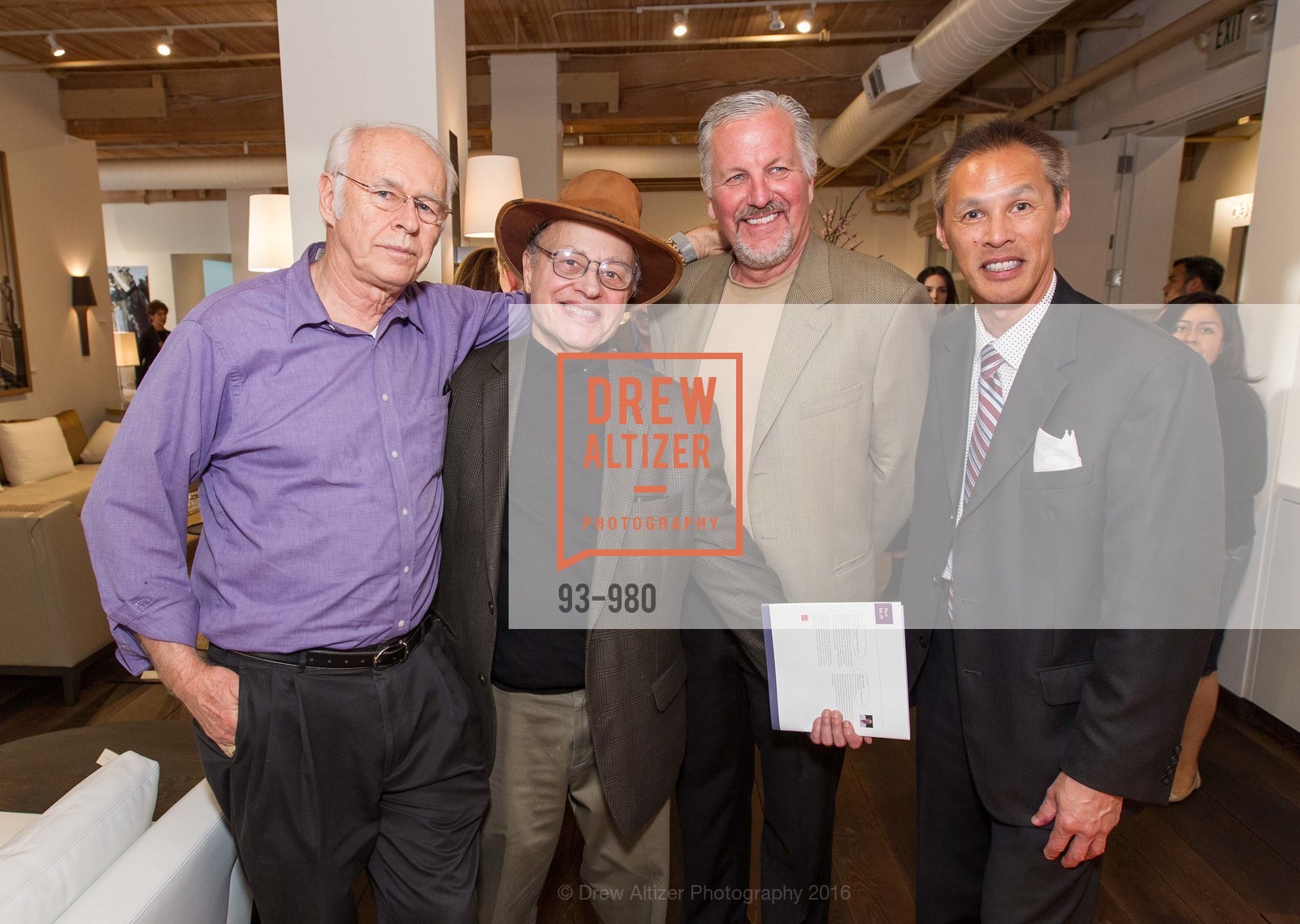 George von Bozzay, Jack Allen, Chris Thompson, Ed Fung, SFC&G Cocktails at De Sousa Hughes, De Sousa Hughes Showroom. 2 Henry Adams Street, Ste. #220, February 25th, 2016, Photo #93-980 George von Bozzay, Jack Allen, Chris Thompson, Ed Fung, Photo #93-980