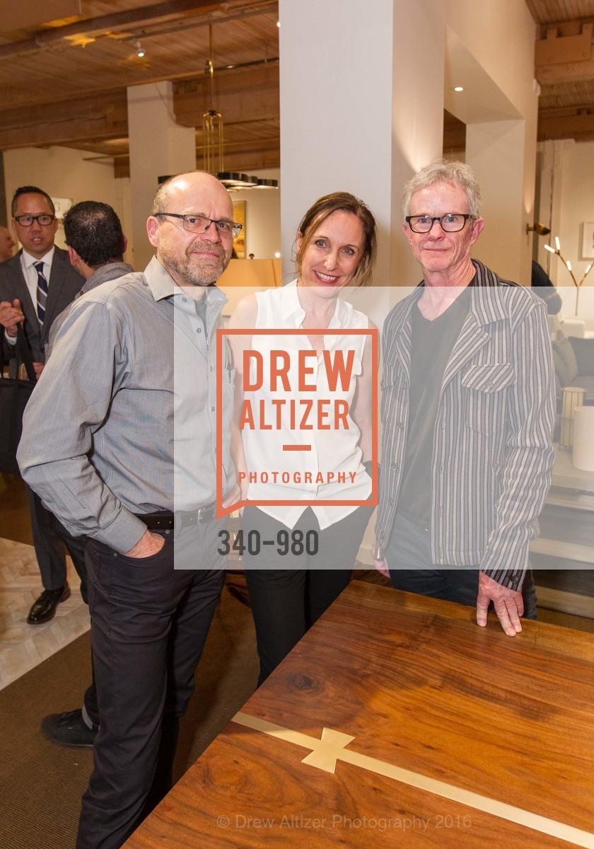 Roland Zehetbauer, Mary Ann Schicketanz, Michael McEwen, SFC&G Cocktails at De Sousa Hughes, De Sousa Hughes Showroom. 2 Henry Adams Street, Ste. #220, February 25th, 2016, Photo #340-980 Roland Zehetbauer, Mary Ann Schicketanz, Michael McEwen, Photo #340-980