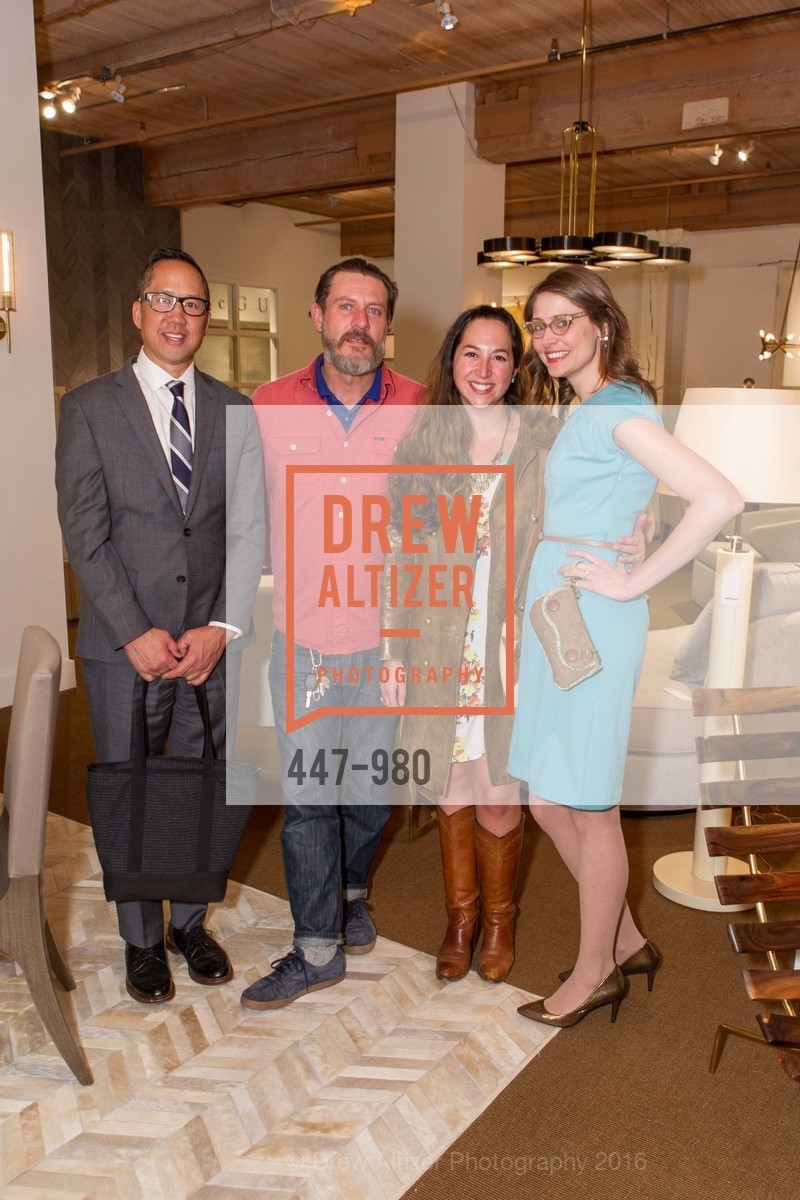 Jeffrey Lee, Joe Ferruccio, Nicole Hayden, Kaylee Whitworth, SFC&G Cocktails at De Sousa Hughes, De Sousa Hughes Showroom. 2 Henry Adams Street, Ste. #220, February 25th, 2016, Photo #447-980 Jeffrey Lee, Joe Ferruccio, Nicole Hayden, Kaylee Whitworth, Photo #447-980