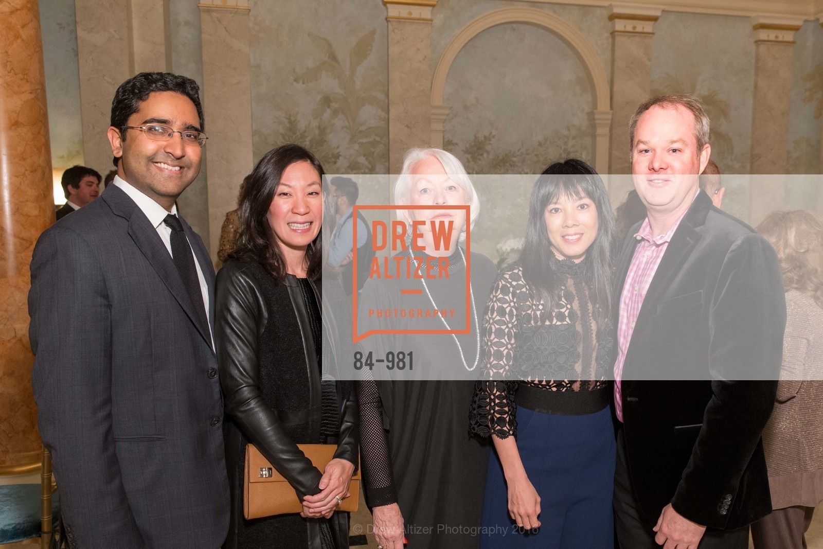 Vijay Mohan, Audrey Mohan, Mary Jane Ury, Kimberly Lee, Craig Ury, 2nd Annual Fundraiser for the Playgroup, Private Residence, February 25th, 2016, Photo #84-981 Vijay Mohan, Audrey Mohan, Mary Jane Ury, Kimberly Lee, Craig Ury, Photo #84-981