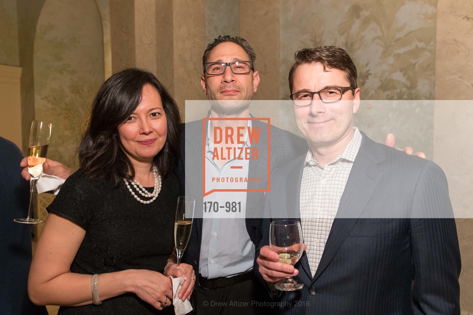 Gabby Taylor, Tarik Karah, Sven Eenmaa, 2nd Annual Fundraiser for the Playgroup, Private Residence, February 25th, 2016, Photo #170-981 Gabby Taylor, Tarik Karah, Sven Eenmaa, Photo #170-981