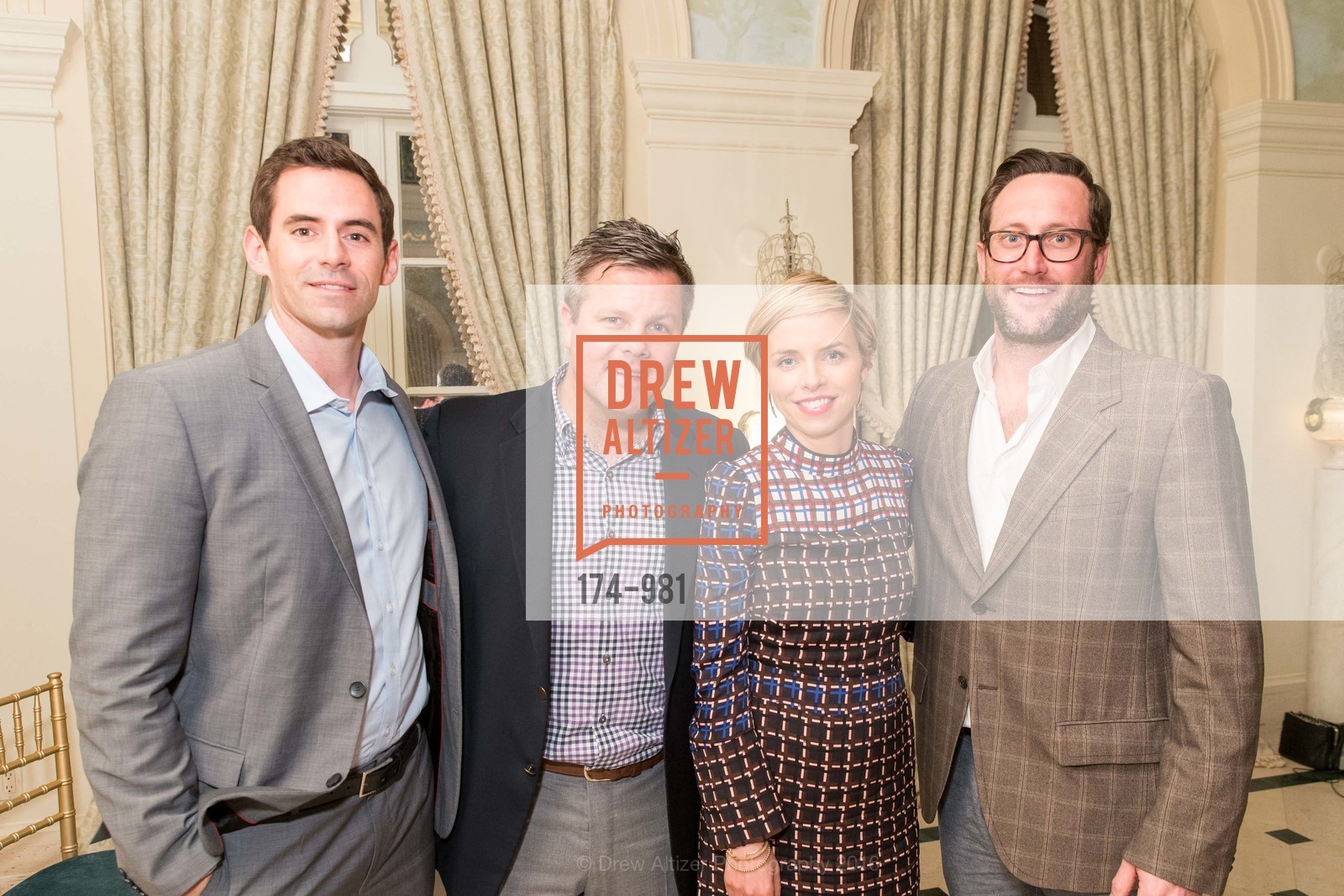 Ron Thorn, Mike Kerns, Fiona Kerna, Justin Grosch, 2nd Annual Fundraiser for the Playgroup, Private Residence, February 25th, 2016, Photo #174-981 Ron Thorn, Mike Kerns, Fiona Kerna, Justin Grosch, Photo #174-981