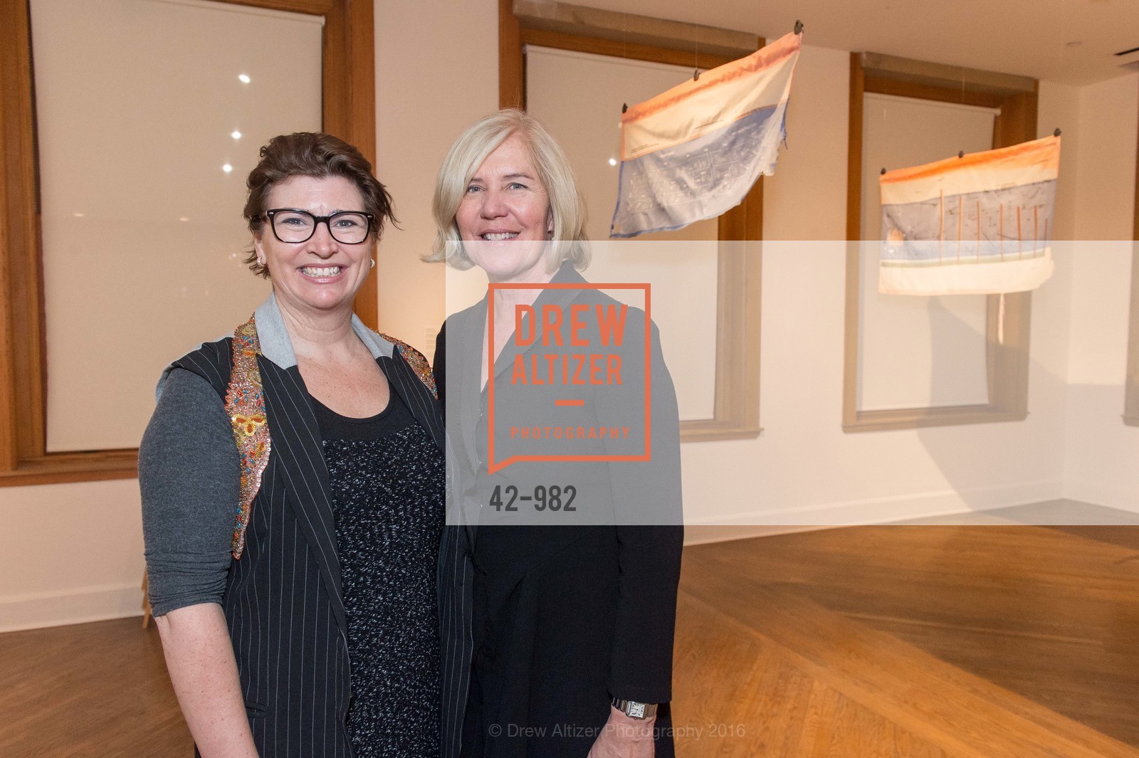 Amy Critchett, Sayre Batton, San Jose Museum of Art Spring Opening Reception, San Jose Museum of Art. 110 S Market St, February 25th, 2016, Photo #42-982 Amy Critchett, Sayre Batton, Photo #42-982