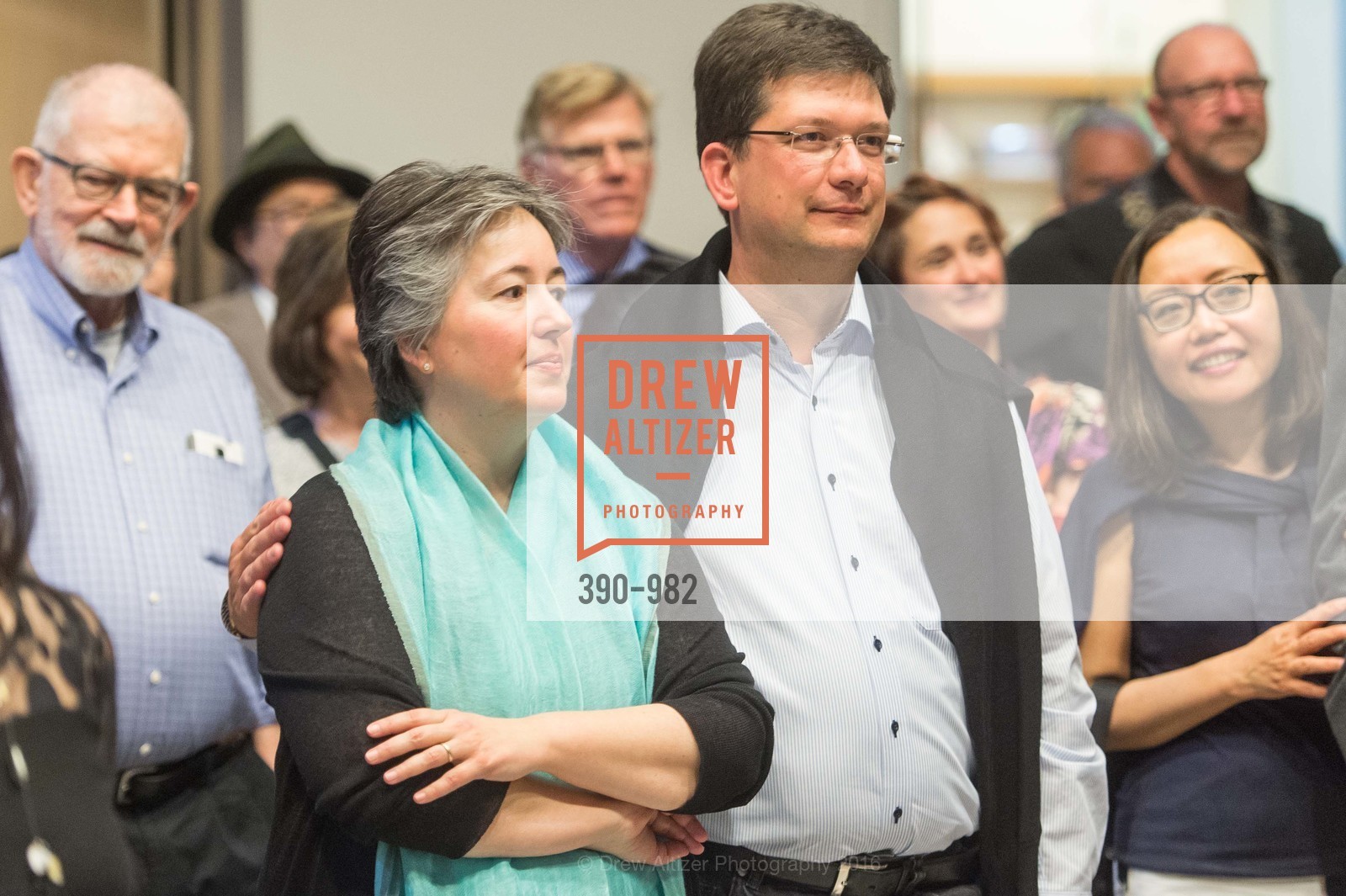 Claudia Weber, Sven Weber, San Jose Museum of Art Spring Opening Reception, San Jose Museum of Art. 110 S Market St, February 25th, 2016, Photo #390-982 Claudia Weber, Sven Weber, Photo #390-982