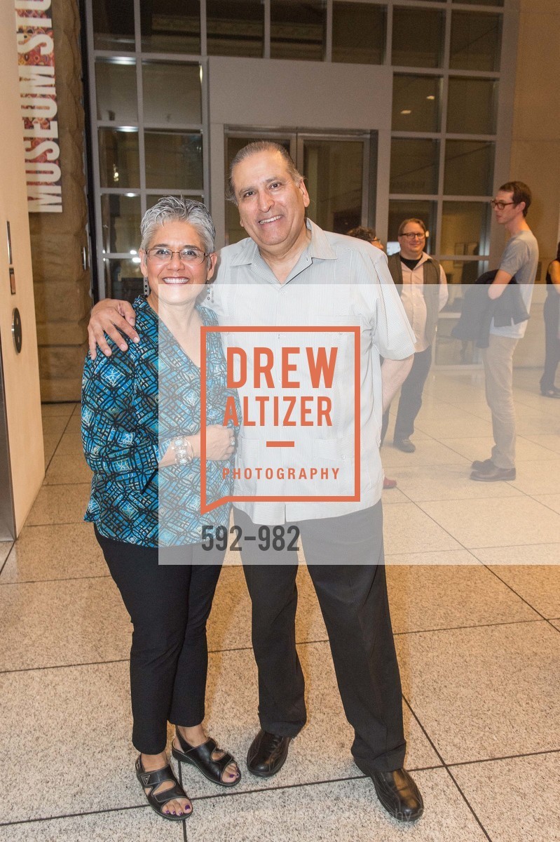 Rita Duarte Herrera, Joel Herrera, San Jose Museum of Art Spring Opening Reception, San Jose Museum of Art. 110 S Market St, February 25th, 2016, Photo #592-982 Rita Duarte Herrera, Joel Herrera, Photo #592-982
