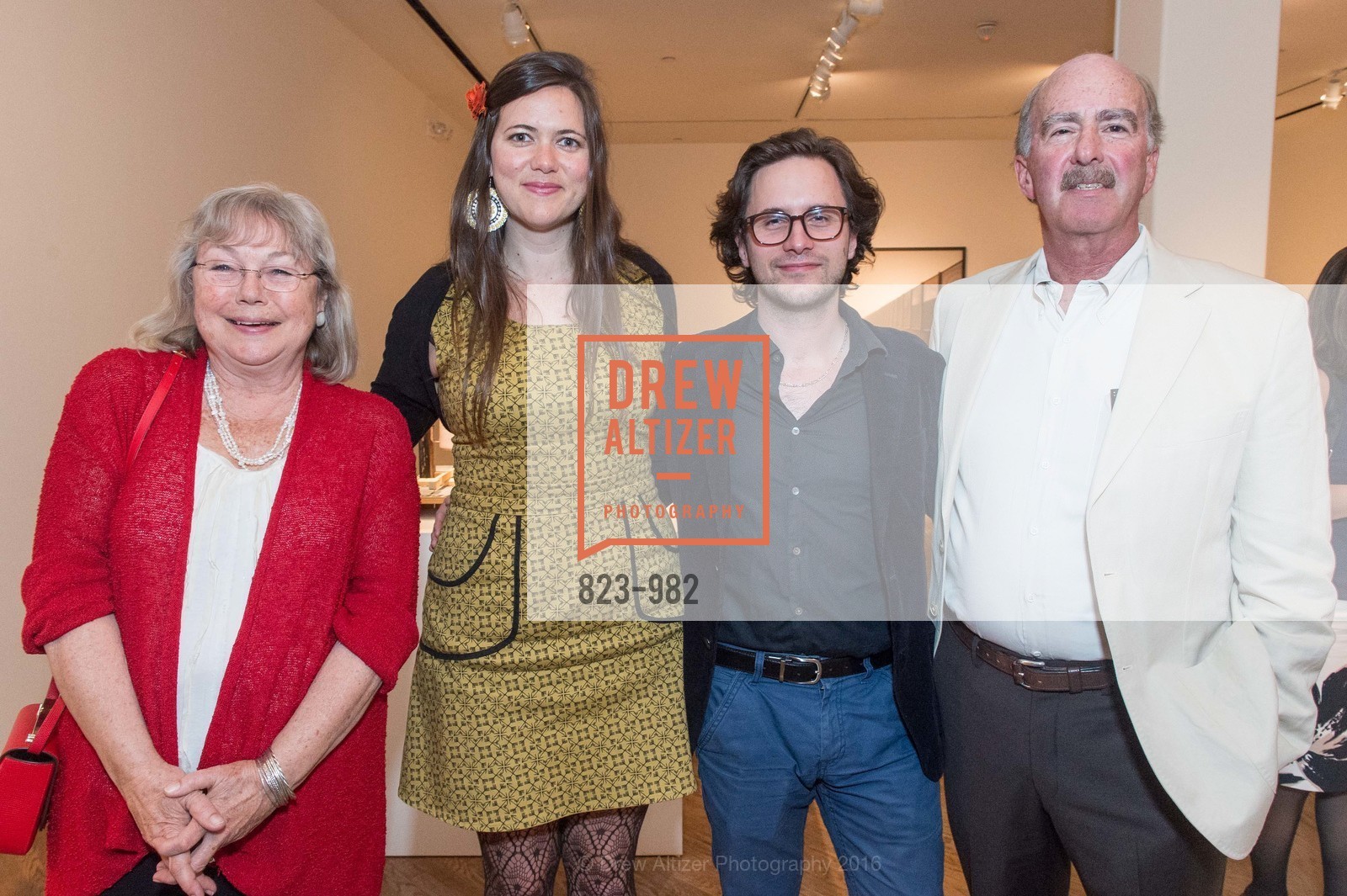 Anneke Dury, Marja van der Loo, Pierre-Francois Galpin, David Dury, San Jose Museum of Art Spring Opening Reception, San Jose Museum of Art. 110 S Market St, February 25th, 2016, Photo #823-982 Anneke Dury, Marja van der Loo, Pierre-Francois Galpin, David Dury, Photo #823-982