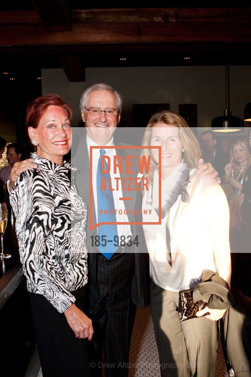 Anne Walther, Roger Walther, Nel Ellwein, Zagat Survey 2012 San Francisco Restaurant Survey Launch, US, September 19th, 2011, Photo #185-9834 Anne Walther, Roger Walther, Nel Ellwein, Photo #185-9834