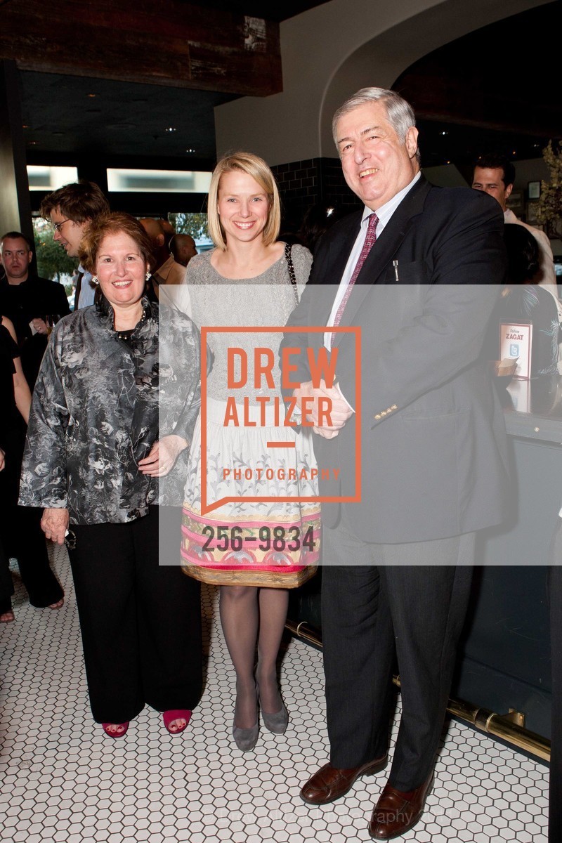 Nina Zagat, Marissa Mayer, Tim Zagat, Zagat Survey 2012 San Francisco Restaurant Survey Launch, US, September 19th, 2011, Photo #256-9834 Nina Zagat, Marissa Mayer, Tim Zagat, Photo #256-9834