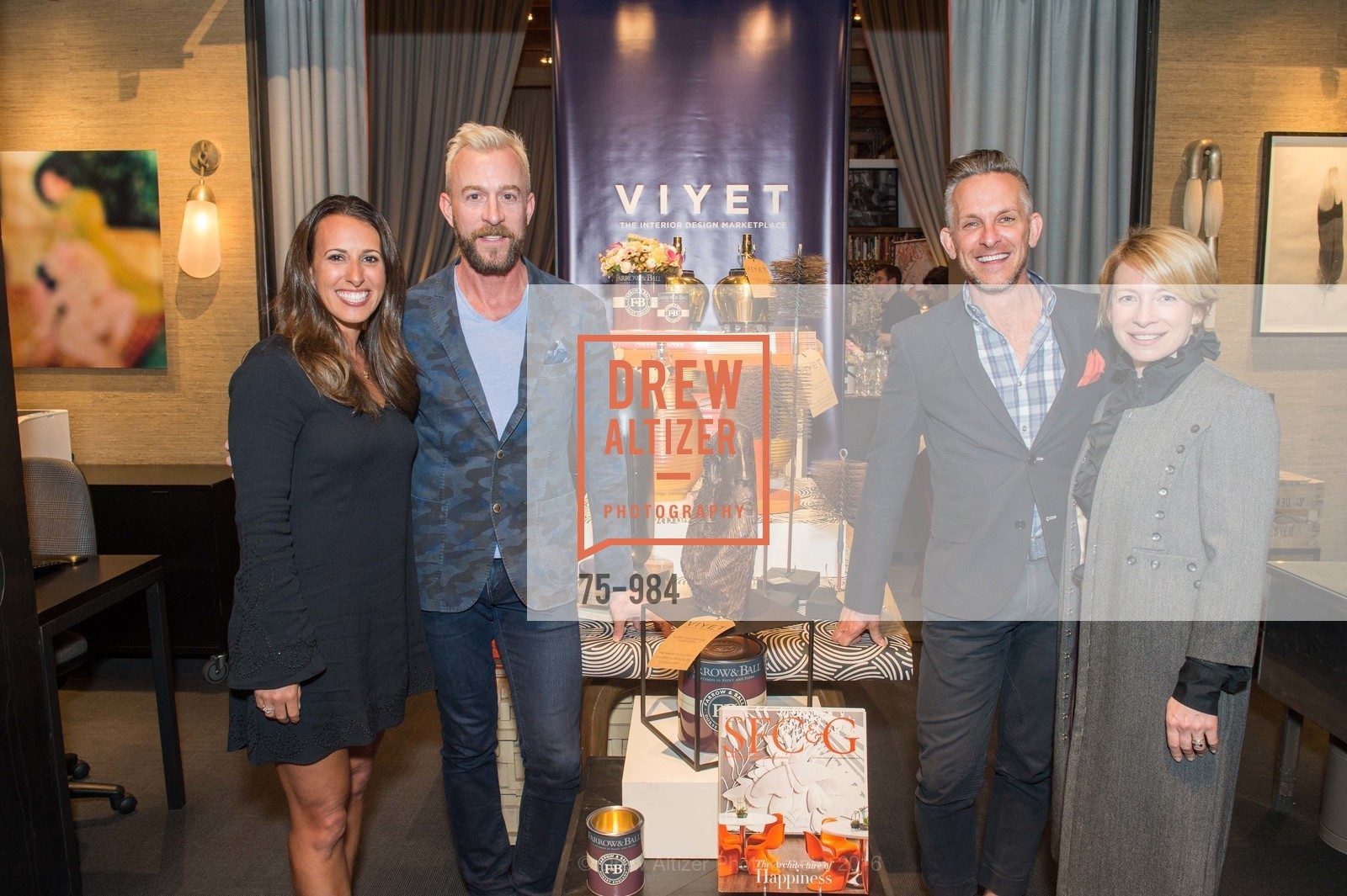 Beth Felson, Michael Purdy, Jay Jeffers, Tineke Triggs, Viyet SF Launch, Jay Jeffers – The Store. 1035 Post Street, March 2nd, 2016, Photo #75-984 Beth Felson, Michael Purdy, Jay Jeffers, Tineke Triggs, Photo #75-984