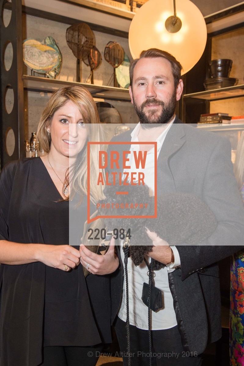 Parisa O'Connell, Clinton Miller, Viyet SF Launch, Jay Jeffers – The Store. 1035 Post Street, March 2nd, 2016, Photo #220-984 Parisa O'Connell, Clinton Miller, Photo #220-984