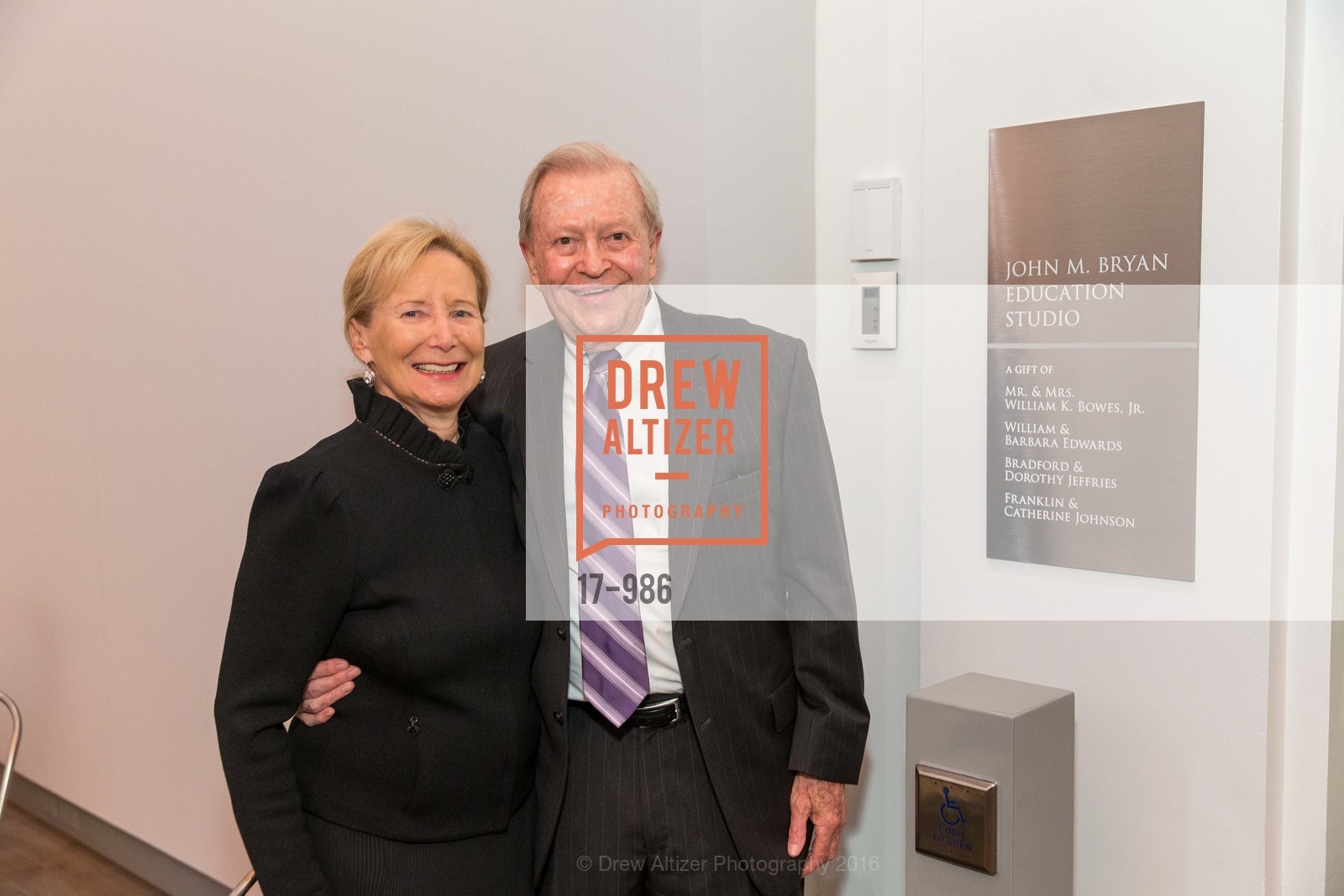 Dorothy Jeffries, Brad Jeffries, SAN FRANCISCO OPERA Celebrates Opening the Diane B. Wilsey Center for Opera, Diane B. Wilsey Center for Opera. 401 Van Ness Avenue, March 3rd, 2016, Photo #17-986 Dorothy Jeffries, Brad Jeffries, Photo #17-986