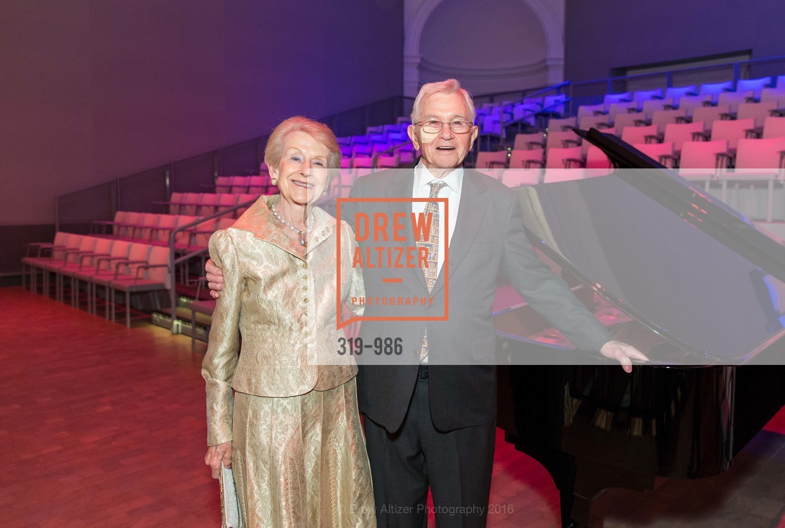 Barbara Moller Ward, Roy Wunder, SAN FRANCISCO OPERA Celebrates Opening the Diane B. Wilsey Center for Opera, Diane B. Wilsey Center for Opera. 401 Van Ness Avenue, March 3rd, 2016, Photo #319-986 Barbara Moller Ward, Roy Wunder, Photo #319-986