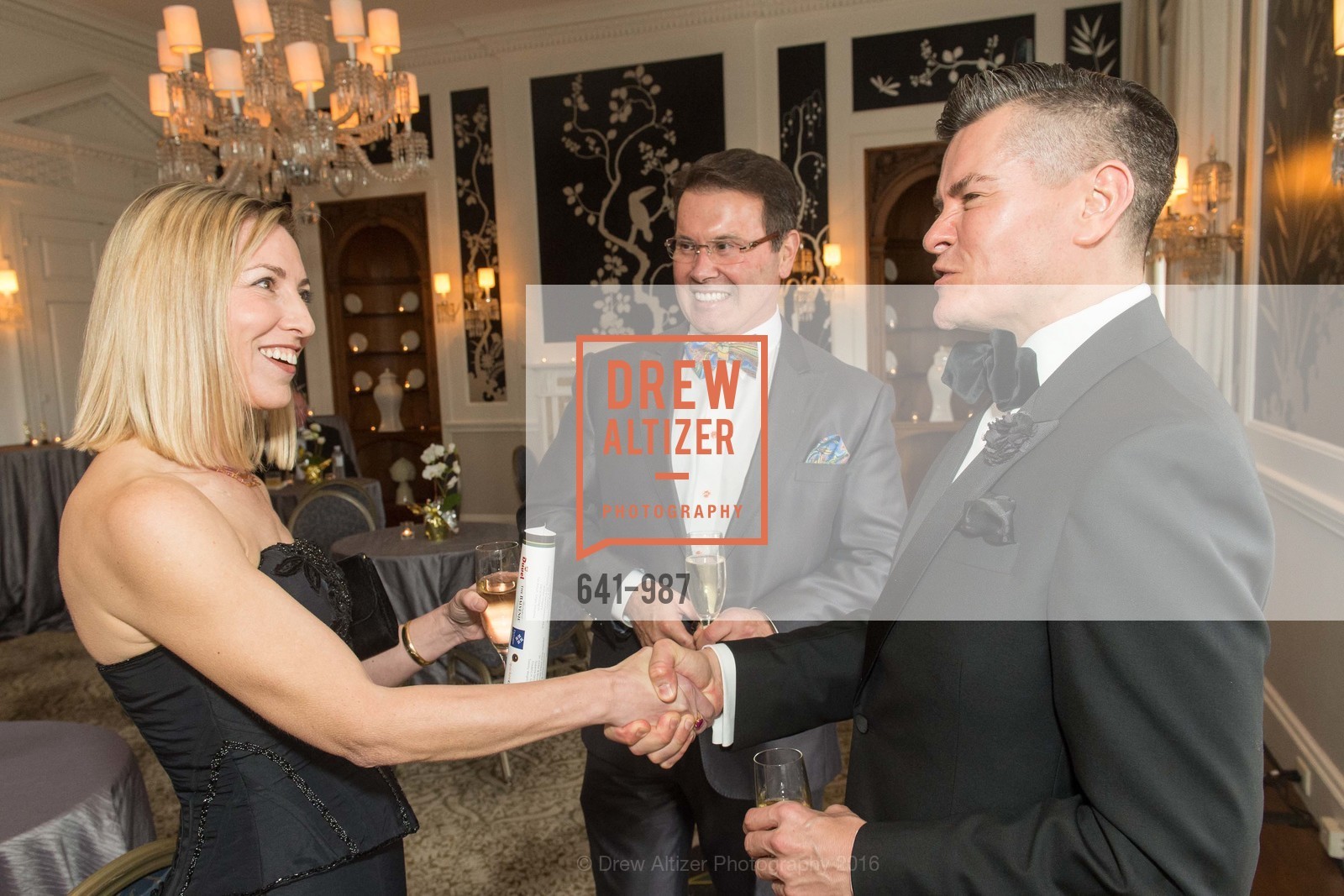Heidi Wittenberg, Raul Hernandez, Chris Meza, Saint Francis Foundation at the Fairmont Penthouse, Fairmont SF, Penthouse, February 28th, 2016, Photo #641-987 Heidi Wittenberg, Raul Hernandez, Chris Meza, Photo #641-987