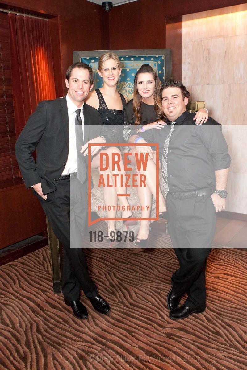 Jay Frank, Erica Frank, Lauren Panetta, Gareth Hale, New Year's Eve at the Clift, US, December 31st, 2011, Photo #118-9879 Jay Frank, Erica Frank, Lauren Panetta, Gareth Hale, Photo #118-9879