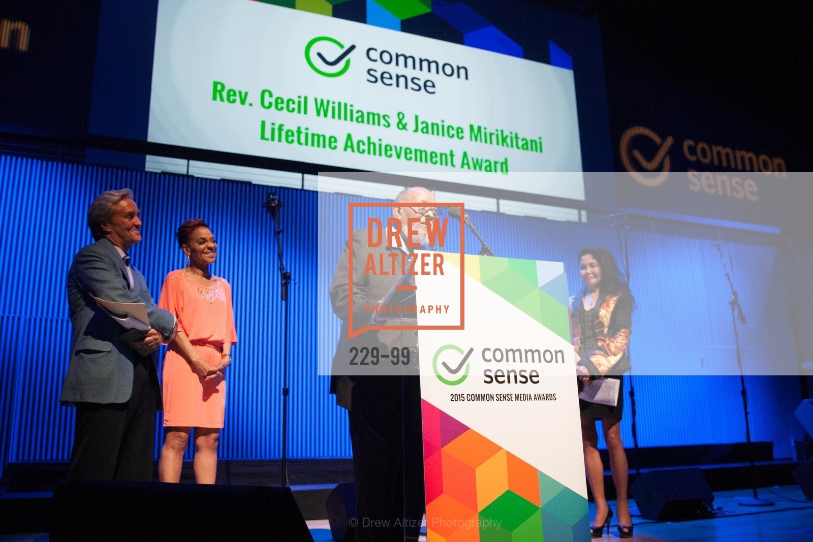 Reverend Cecil Williams, Renel Brooks-Moon, Janice Mirikitani, Common Sense Media Awards 2015, SF Jazz. 201 Franklin St, May 13th, 2015,Drew Altizer, Drew Altizer Photography, full-service agency, private events, San Francisco photographer, photographer california
